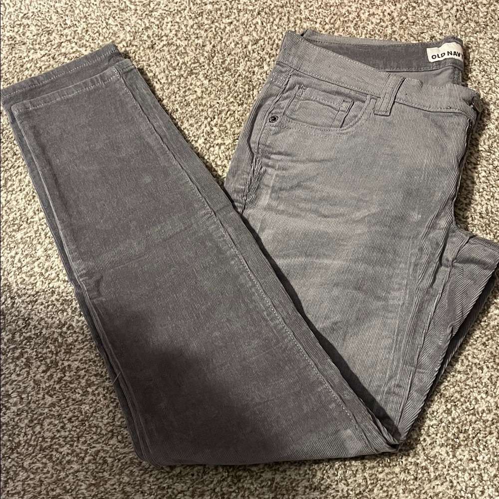 Old Navy Charcoal Corduroy Trousers